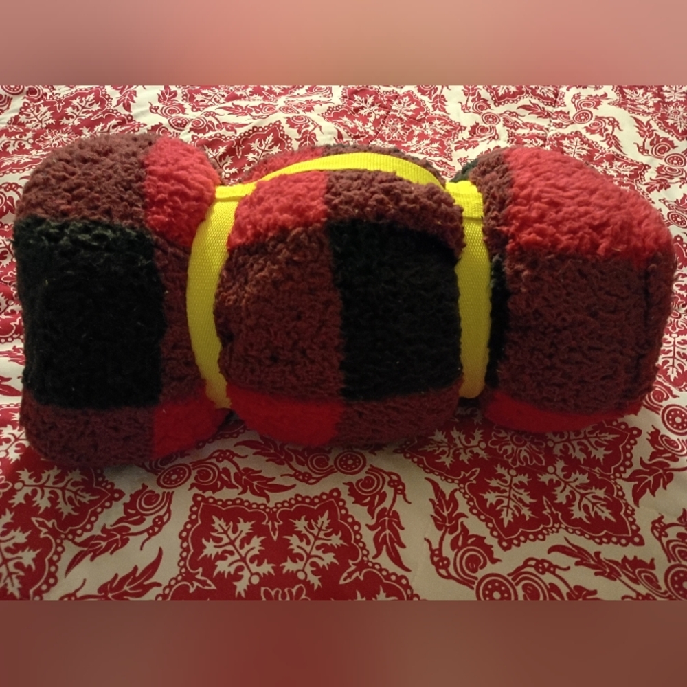 Red and Black Checkered Throw